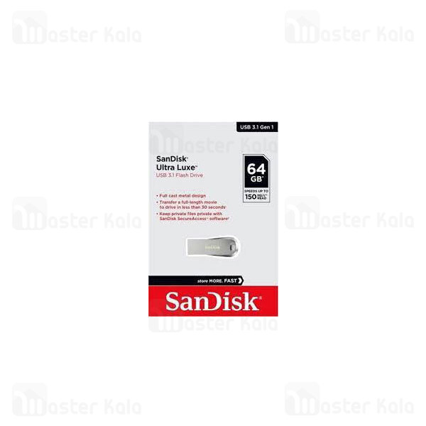 فلش مموری 64 گیگابایت سن دیسک SanDisk Ultra Luxe SDCZ74 USB 3.1